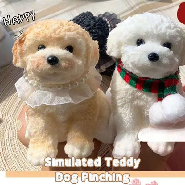 Cute Poodle Dog Squishy Fidget Toy Furry Mud Dog