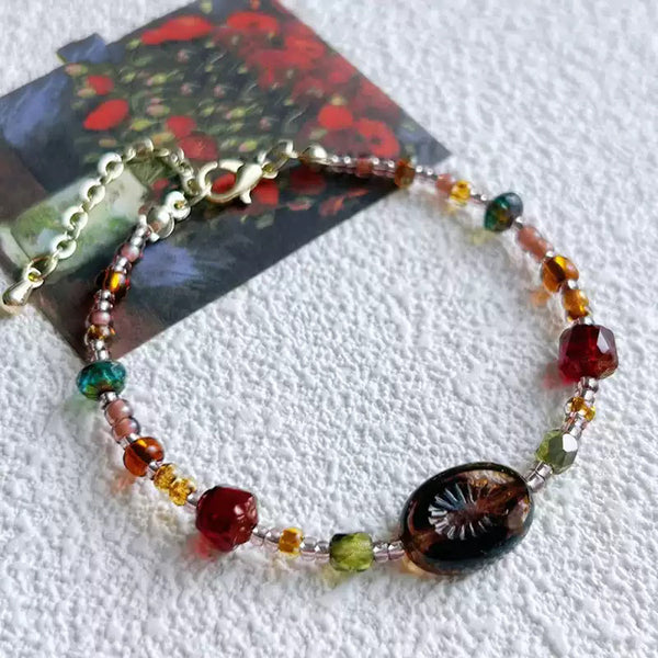 Unique Czech Bead Bracelet