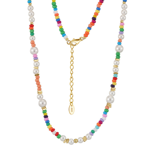 Colorful Seed Beads Choker Necklace