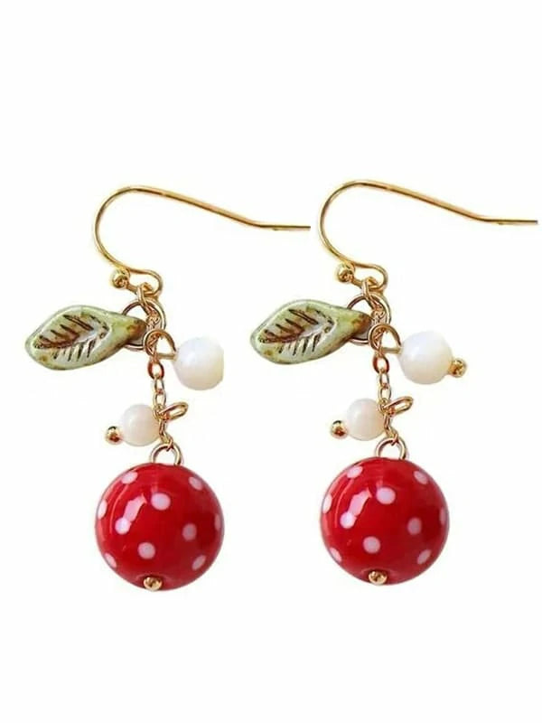 Resin Berry Birthday Christmas Earrings