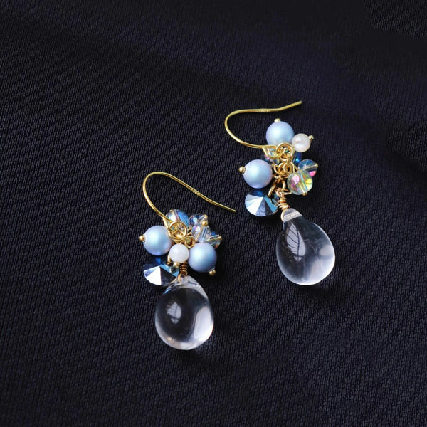 Mermaid Tear Earrings, Handmade Water Drop Jewelry