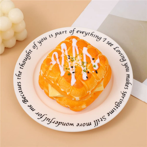 Pineapple Bun Toast Taba Squishy Toy