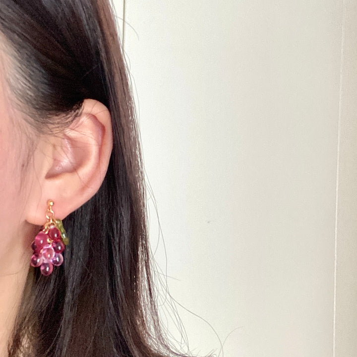 Purple Grape Earrings